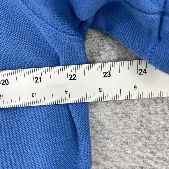 LL Bean Shirt Mens Large Reg Blue Polo Short Sleeve Traditional Fit Casual - Picture 7 of 8